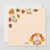 Happy Thanksgiving Feestdagenkaart (Achterkant)