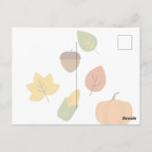 Happy Thanksgiving-feestkaart Briefkaart (Achterkant)