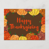 Happy Thanksgiving-feestkaart Briefkaart (Voorkant)