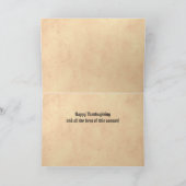 Happy Thanksgiving-feestkaart Feestdagen Kaart (Binnen)