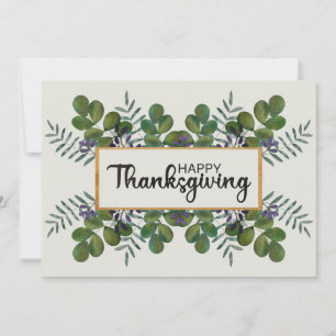 Happy Thanksgiving-feestkaart Feestdagenkaart