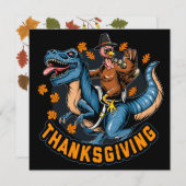 Happy Thanksgiving-feestkaart Feestdagenkaart (Voorkant / Achterkant)