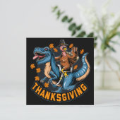 Happy Thanksgiving-feestkaart Feestdagenkaart (Staand voorkant)