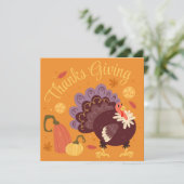 Happy Thanksgiving-feestkaart Feestdagenkaart (Staand voorkant)