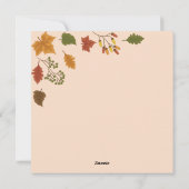 Happy Thanksgiving-feestkaart Feestdagenkaart (Achterkant)