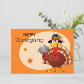 Happy Thanksgiving-feestkaart Feestdagenkaart (Staand voorkant)