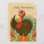 Happy Thanksgiving-feestkaart Feestdagenkaart (Voorkant / Achterkant)