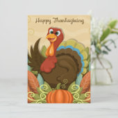 Happy Thanksgiving-feestkaart Feestdagenkaart (Staand voorkant)