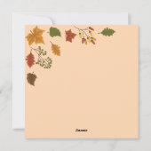 Happy Thanksgiving-feestkaart Feestdagenkaart (Achterkant)