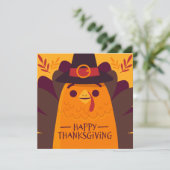 Happy Thanksgiving-feestkaart Feestdagenkaart (Staand voorkant)
