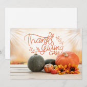 Happy Thanksgiving-feestkaart Feestdagenkaart (Voorkant / Achterkant)