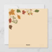 Happy Thanksgiving-feestkaart Feestdagenkaart (Achterkant)