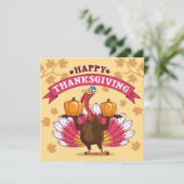 Happy Thanksgiving-feestkaart Feestdagenkaart (Staand voorkant)