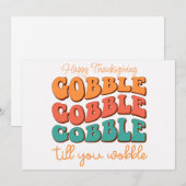 Happy Thanksgiving-feestkaart Feestdagenkaart (Voorkant / Achterkant)