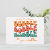 Happy Thanksgiving-feestkaart Feestdagenkaart (Staand voorkant)