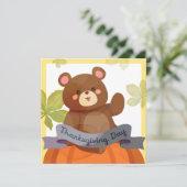 Happy Thanksgiving-feestkaart Feestdagenkaart (Staand voorkant)