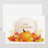 Happy Thanksgiving-feestkaart Feestdagenkaart (Voorkant / Achterkant)