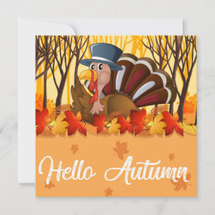 Happy Thanksgiving-feestkaart Feestdagenkaart