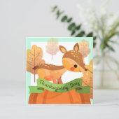 Happy Thanksgiving-feestkaart Feestdagenkaart (Staand voorkant)