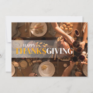 Happy Thanksgiving-feestkaart Feestdagenkaart