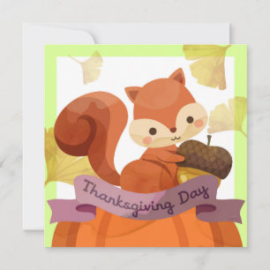 Happy Thanksgiving-feestkaart Feestdagenkaart