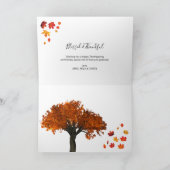 Happy Thanksgiving-feestkaart Kaart (Binnen)