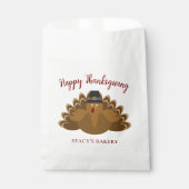 Happy Thanksgiving Festive Turkije Bedankzakje (Voorkant)