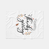 Happy Thanksgiving Fleece Deken (Voorkant (Horizontaal))