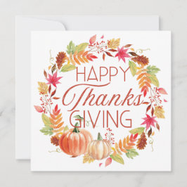 Happy Thanksgiving Floral Herfst Krans