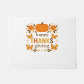 Happy Thanksgiving Floral Pumpkin Classic T-shirt Deurmat (Voorkant)