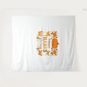 Happy Thanksgiving Floral Pumpkin Classic T-shirt Wandkleed (Voorkant (horizontaal))