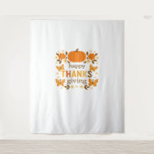 Happy Thanksgiving Floral Pumpkin Classic T-shirt Wandkleed (Voorkant)