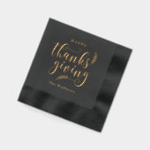 Happy Thanksgiving Folie gestempeld servetten (Links)