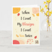 Happy Thanksgiving for a Special Person Kaart (Gele Bloem)