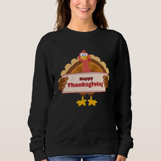Happy Thanksgiving  for Boys Girls Kids Pilgrim Tu Trui (Voorkant)