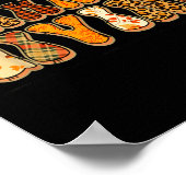 Happy Thanksgiving For Turkey Day Family Dinner Th Poster (Hoek)