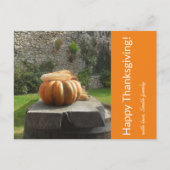 Happy Thanksgiving foto Aankondiging Briefkaart (Voorkant)