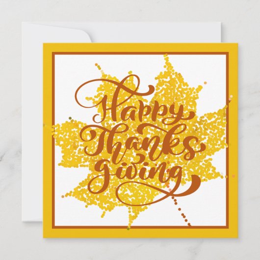 Happy Thanksgiving | Foto en namen toevoegen Kaart (Voorkant)