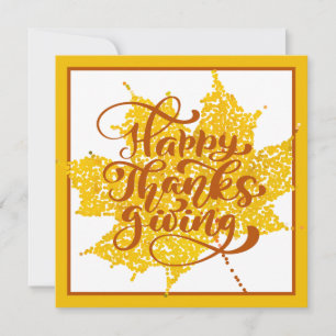 Happy Thanksgiving   Foto en namen toevoegen Kaart