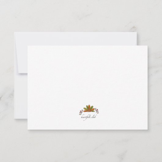 Happy Thanksgiving-fotokaart Kaart (Achterkant)