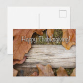 Happy Thanksgiving! Frame with room for your photo Briefkaart (Voorkant / Achterkant)