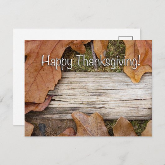 Happy Thanksgiving! Frame with room for your photo Briefkaart (Voorkant / Achterkant)