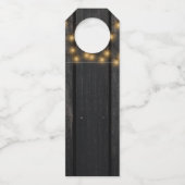 Happy Thanksgiving Friendsgiving rustieke herfst Flessenhanger (Achterkant)