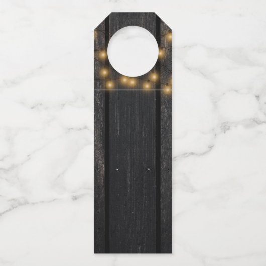 Happy Thanksgiving Friendsgiving rustieke herfst Flessenhanger (Achterkant)