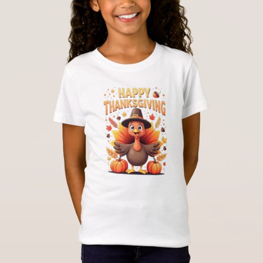 Happy Thanksgiving Funny Turkey Family Dinner Gift T-shirt (Voorkant)