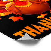 Happy Thanksgiving Funny Turkey Family Dinner Than Poster (Hoek)
