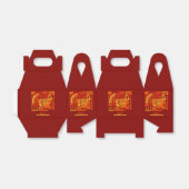 Happy Thanksgiving Geometric Abstract Oranje Brown Bedankdoosjes (Uitgevouwen)