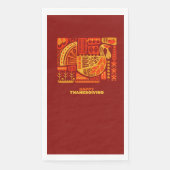 Happy Thanksgiving Geometric Abstract Servet (Voorkant)