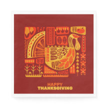Happy Thanksgiving Geometric Abstracte Luncheon
