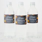 Happy Thanksgiving Gepersonaliseerd Business Waterfles Etiket (Flessen)